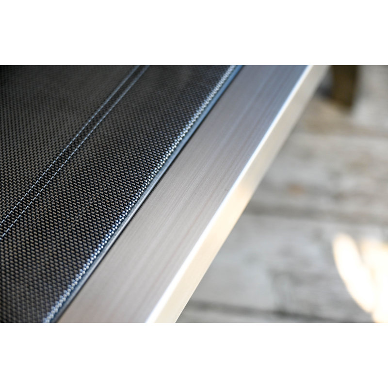 Avanti Stainless Steel Sling Outdoor Chaise Lounger