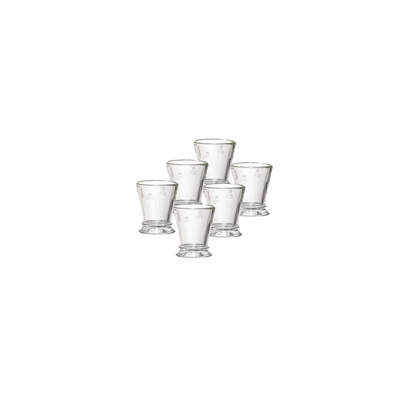 Ensemble de coquetiers en verre 6 pièces La Rochere Napoleon Bee