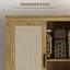 Armoire de rangement en rotin avec tablette réglable