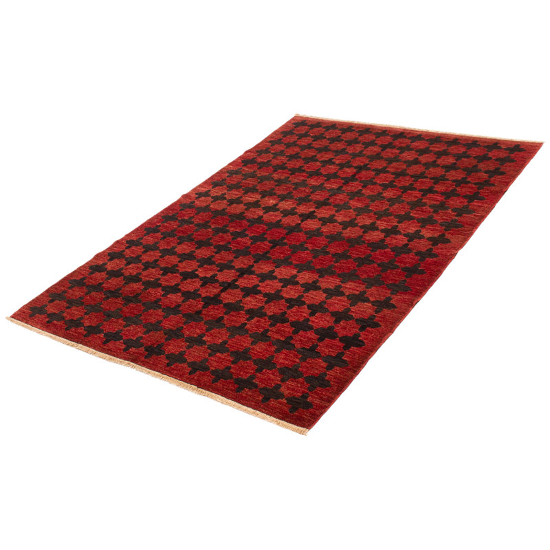 Tapis rouge Finest Peshawar Ziegler 5 pi 10 po x 8 pi 6 po