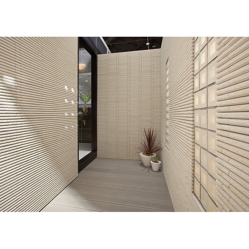 Hosowari Border Singular Tile, White