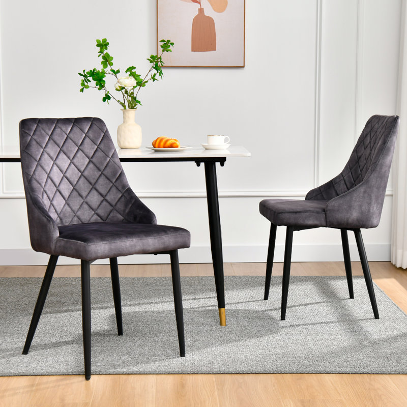 Olmo Upholstered Dining Chair, Black