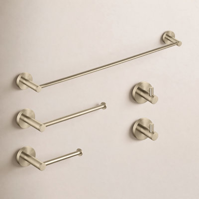 Circular 5 - Piece Bathroom Hardware Set
