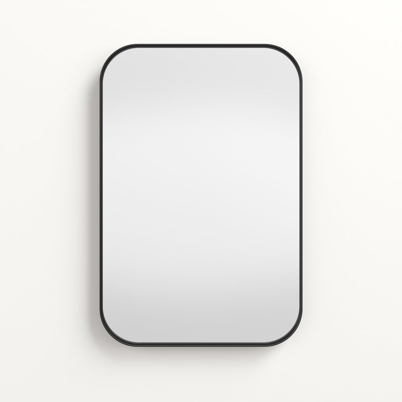 Weeksville Wall Mirror, Black, 24" x 16"
