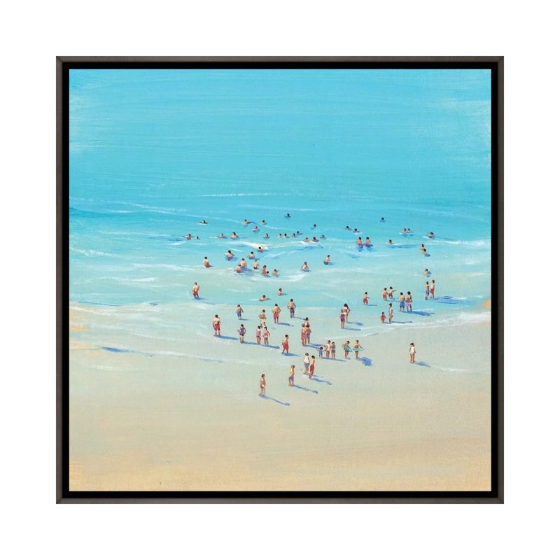 « beach day ii » par grégory o pi-impression du cadre photo, H 26 po x l 26 po x P 1,5 po