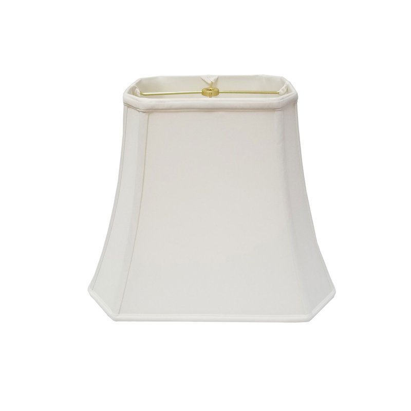 Abat-jour cloche en soie / shantung (araignée), Beige, H 11,25 po x l 19 po x P 19 po