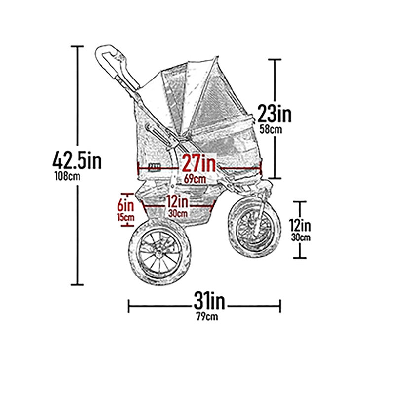 Foldable Pet Stroller