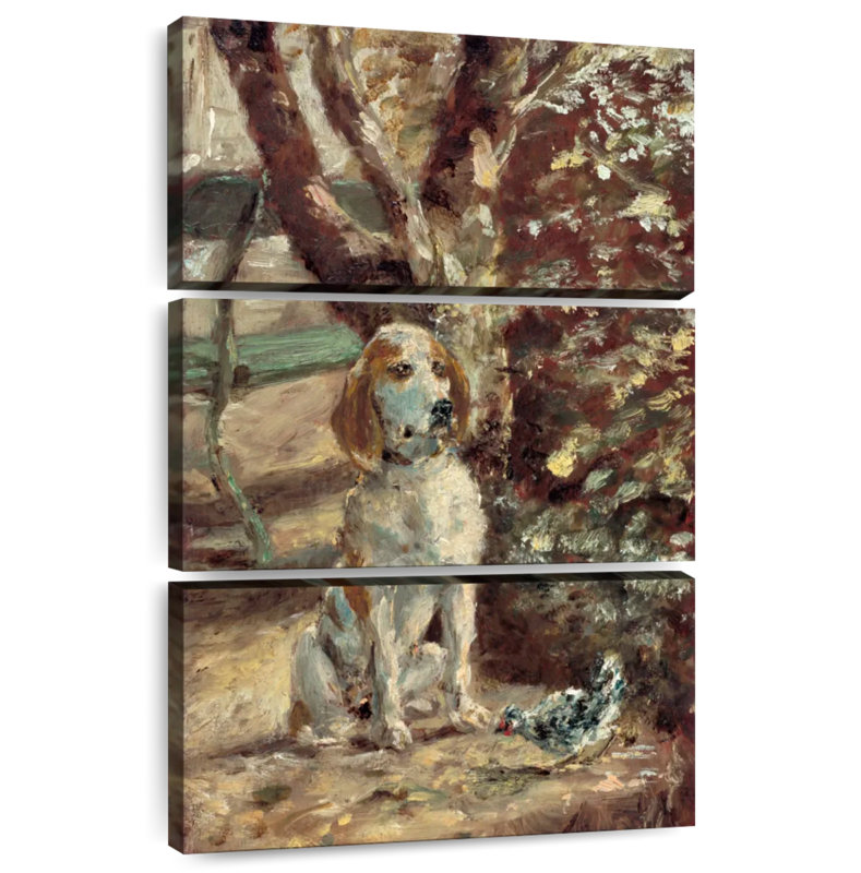 Brampt le chien de l'artiste Fleche 1881, H 45 po x l 28 po