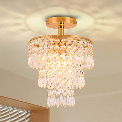 Crystal Semi Flush Mount