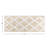 Freida 24x60-inch Cotton Bathroom Rug with Trellis Pattern and Non-Slip Base - Machine Washable-2038635433