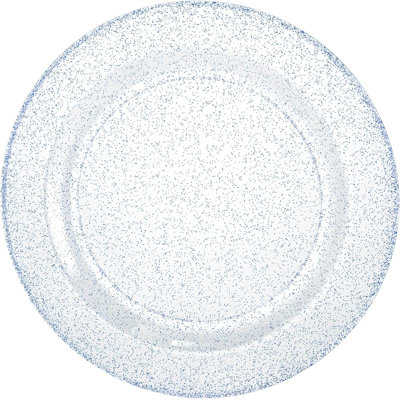 Assiettes plates rondes en plastique de qualité supérieure de 9 pouces avec motif à paillettes Ecoqualité - Assiettes jetables élégantes pour fêtes, mariages, événements - Vaisselle durable, élégante et réutilisable (10)