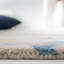 Tapis abstrait beige / bleu en laine / coton touffeté à la main Soho-98294593