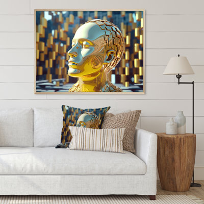 «Golden Consciousness Matrix Of The Mind I» sur toile