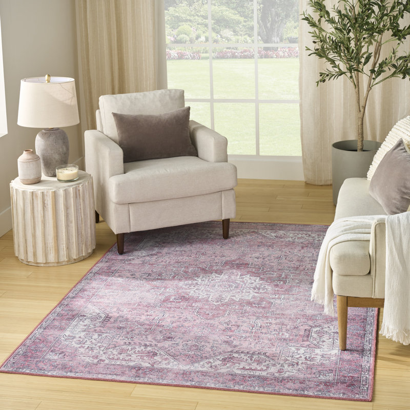 Tapis rose Bungalow Bungalow Rose, Rectangle 6 pi x 9 pi