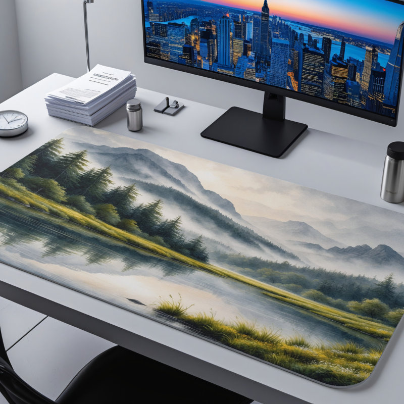 Polyester Desk Pad, 31.5x15.5