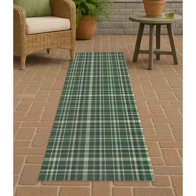 Tapis d'extérieur antidérapant Rocky Tartan