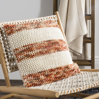 Wapan Striped Looped Throw Pillow