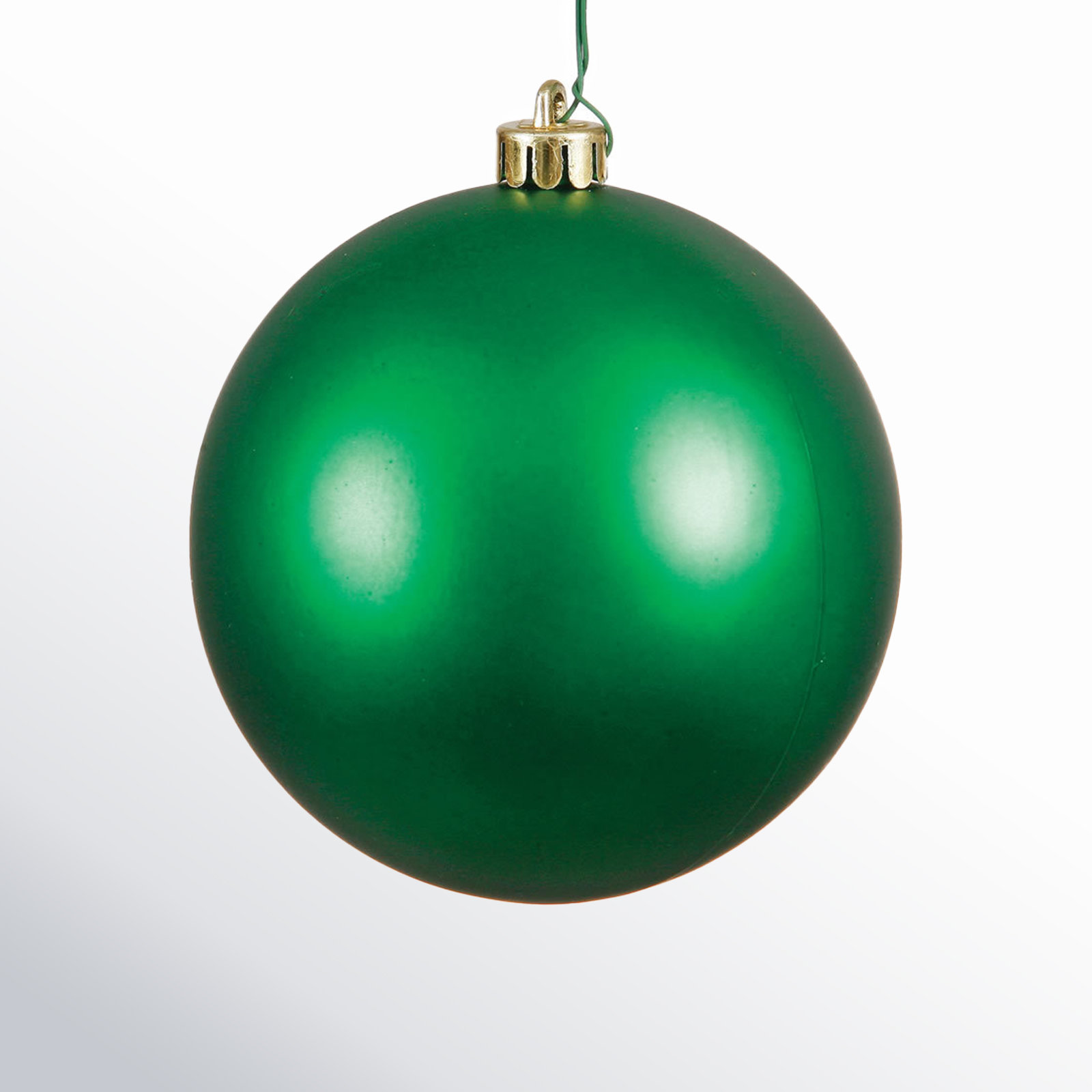 Holiday Décor Ball Ornament, 3" H x 3" W x 3" D, Green