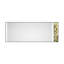 Miroir de salle de bain 96 po x 36 po à DEL, brouillard mural et fonction mémoire, grand miroir réglable en aluminium noir mat pour la salle de bain