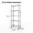 61" H Metal Shelves 5-Tier Storage Shelving Unit with Lockable Wheels and Side Handle, Adjustable Rolling Storage Shelves Wire Shelving for Home Office Kitchen Garage