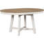 Kitchen Dining Table Set For 4, 5 Pcs Wooden Round Extendable Dining Table And 4 Upholstered Dining Chairs, Oak Natural Wood