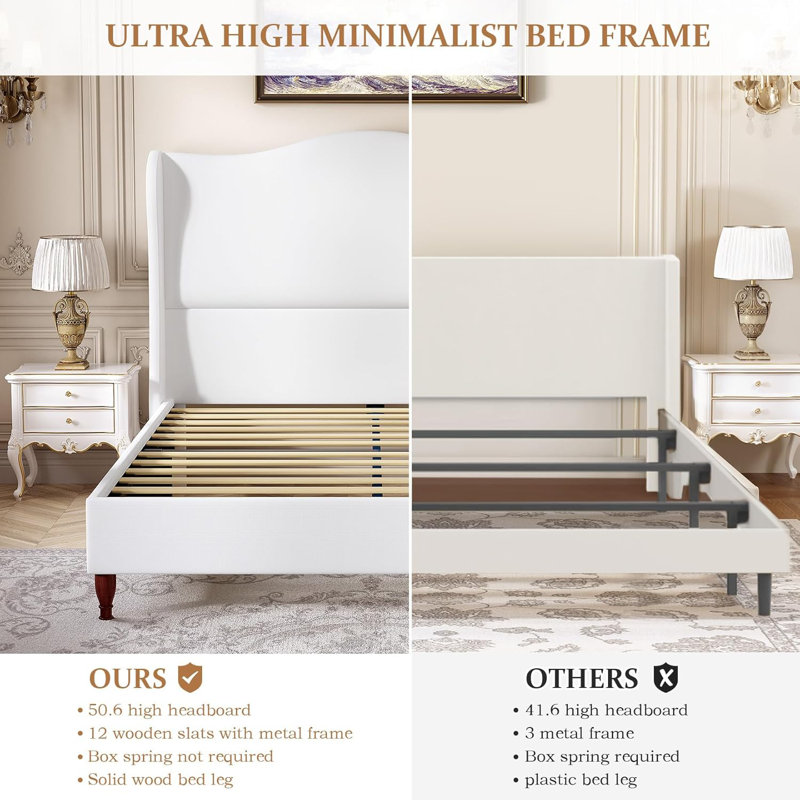 Clairemarie Upholstered Platform Bed