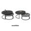 2 Piece Round Medieval Modern Nested Coffee Tables, Stackable Living Room Decorative Tables-1096619836