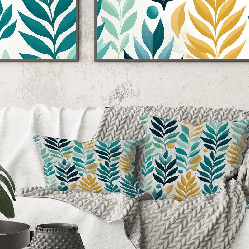 Coussin Plants, H 16 po x l 16 po