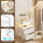 2 Drawer Nightstand with Charging Station & LED Light Strip-140102880
