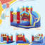 Outsunny Kids Bouncy Castle w/ Slide, Pool, Trampoline, Climbing Wall, Blower