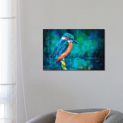 Kingfisher by Sue Gardner - Wrapped Canvas Print