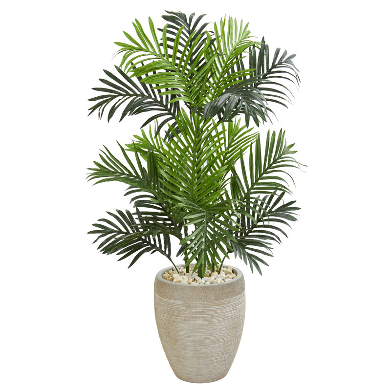 Palmier artificiel 29,5" en pot de fleurs