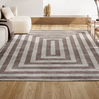 Tapis brun / ivoire Isibeal
