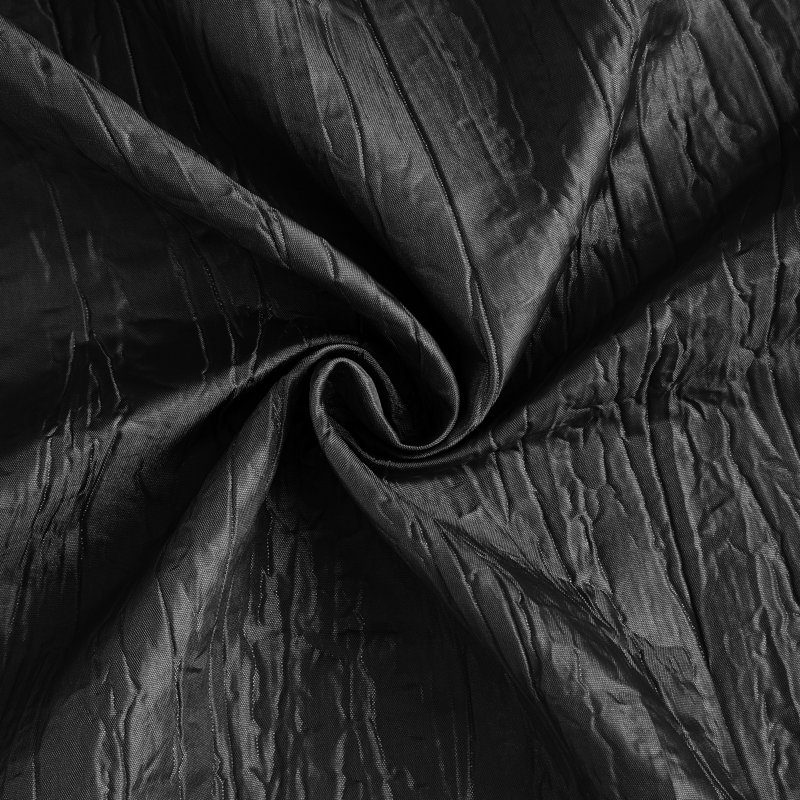 Panneau de rideau semi-transparent en polyester, Noir