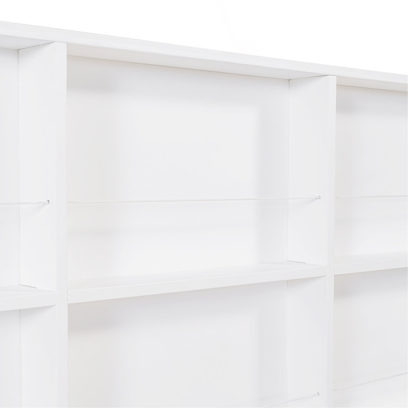 Lit double en bois avec lit gigogne et lit pour enfant
