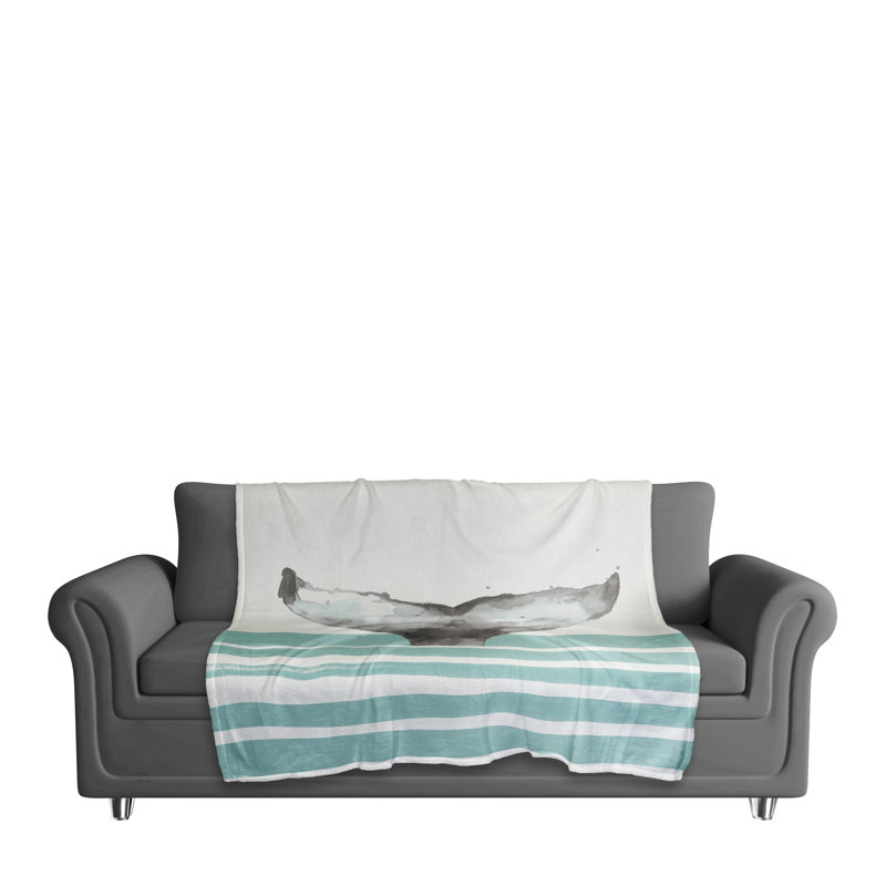 Hand Woven Throw Blanket, Teal