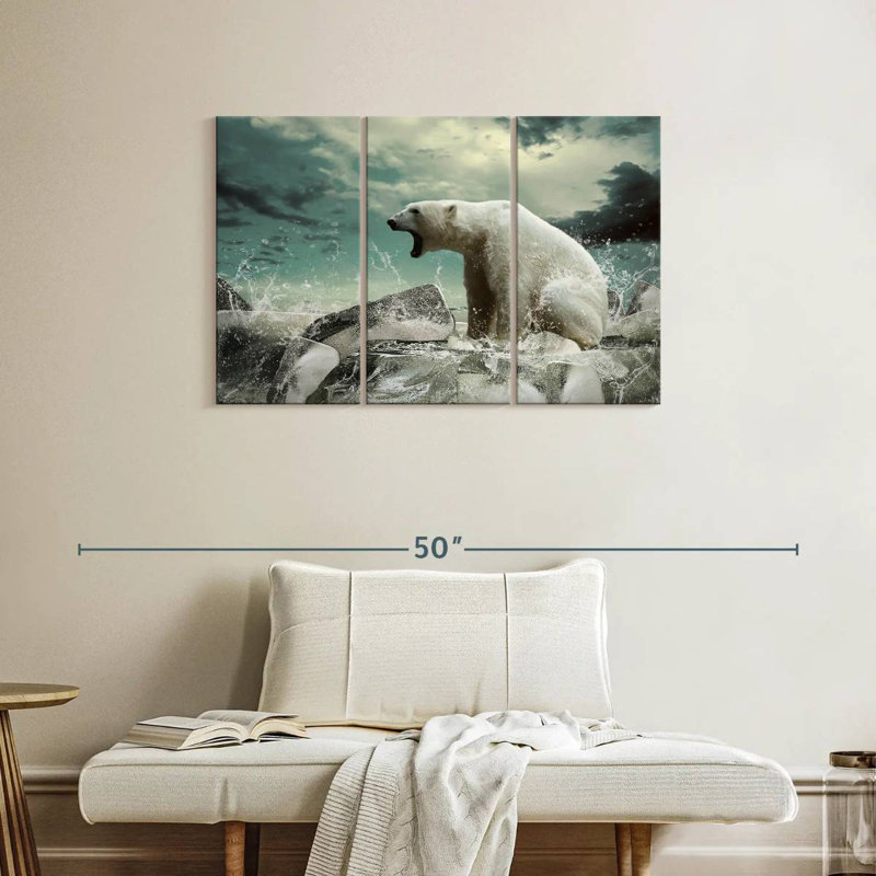 Polar Bear Rage, 24" H x 38" W