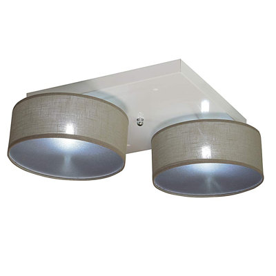 Pulley Fabric Semi Flush Mount