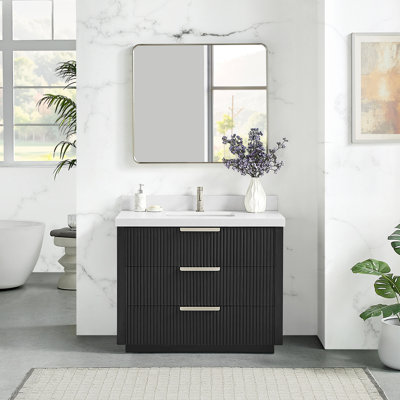 Ensemble de meuble-lavabo simple autoportant 42 po Santarem