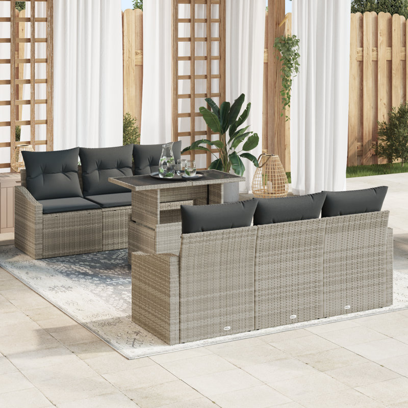 178cm Wide Patio Sofa with Cushions