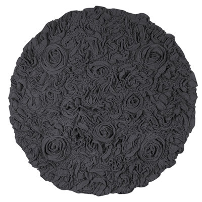 Franciska 100% Cotton Machine Washable Round Bath Rugs