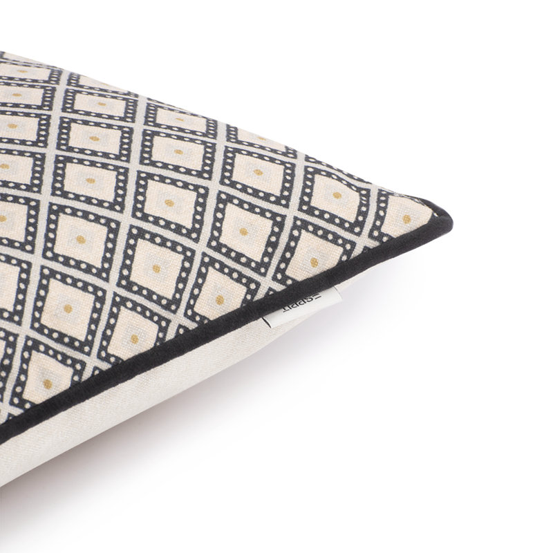 Geometric Square Cushion