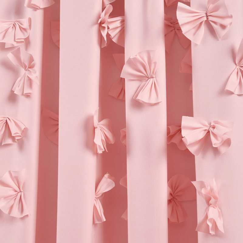 Panneau de rideau de fenêtre Riley rose simple 54 x 63, L 54 po x L 63 po