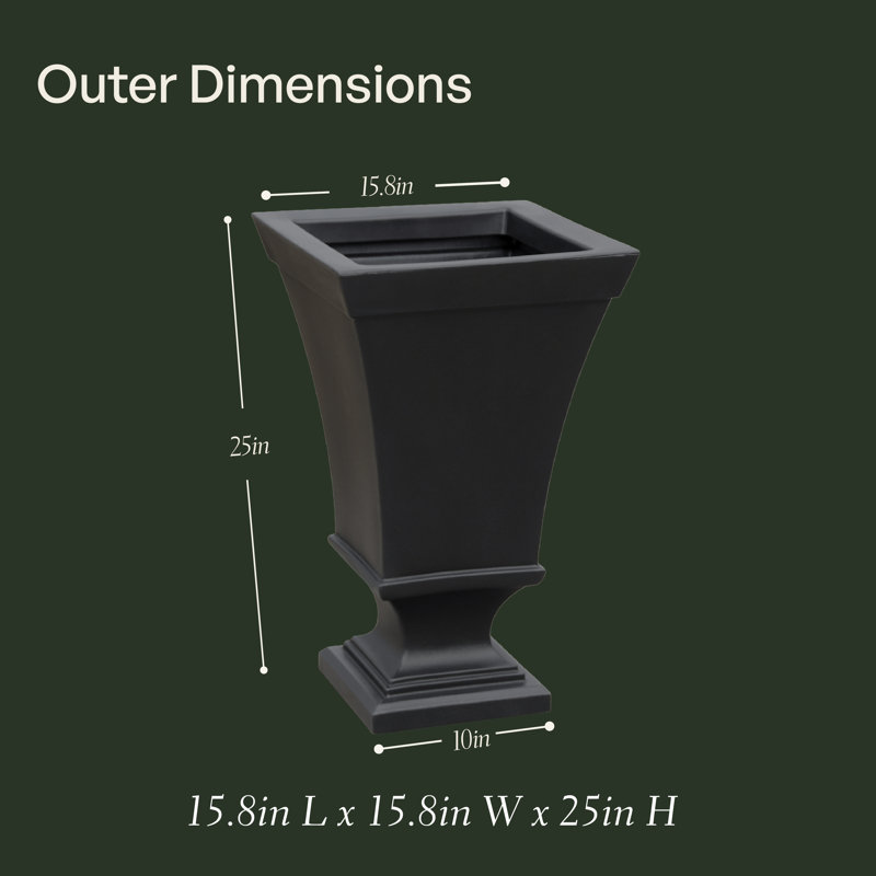 Stoneleigh Pot Planter, 2, Black