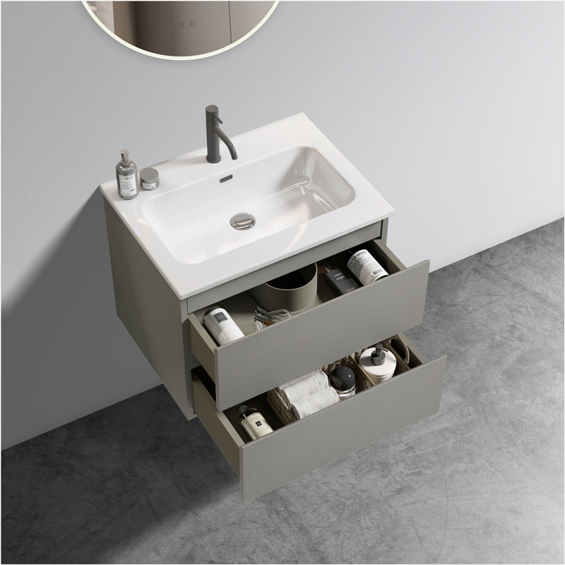 Meuble-lavabo mural 24 po avec lavabo
