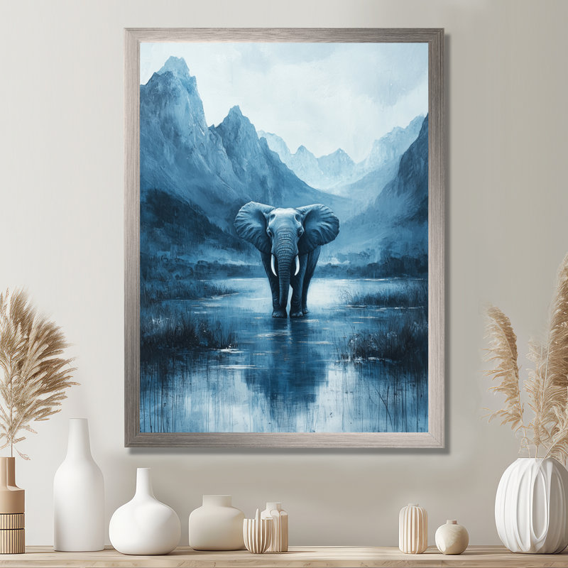Imel - Animals Canvas Art Print, Argent argent, H 44 po x l 34 po, Reproduction encadrée d'une seule photo