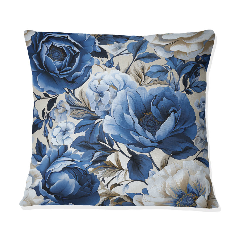 Coussin Blue, H 16 po x l 16 po