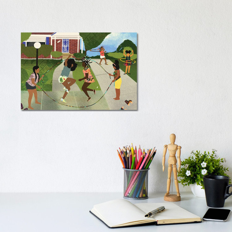With My Cousins Nem 1 Piece Wall Art on Canvas, 20.32 cm H x 30.48 cm W, Wrapped Canvas