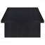 Table basse rectangulaire noire en stratifié