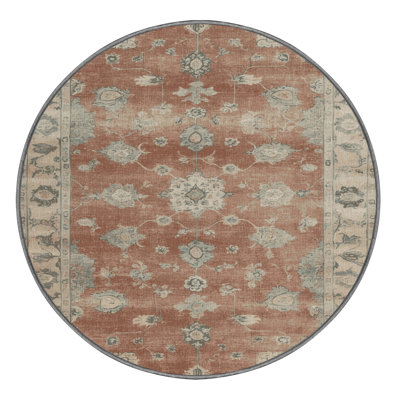 Machine Washable Overdyed Grey Area Rug